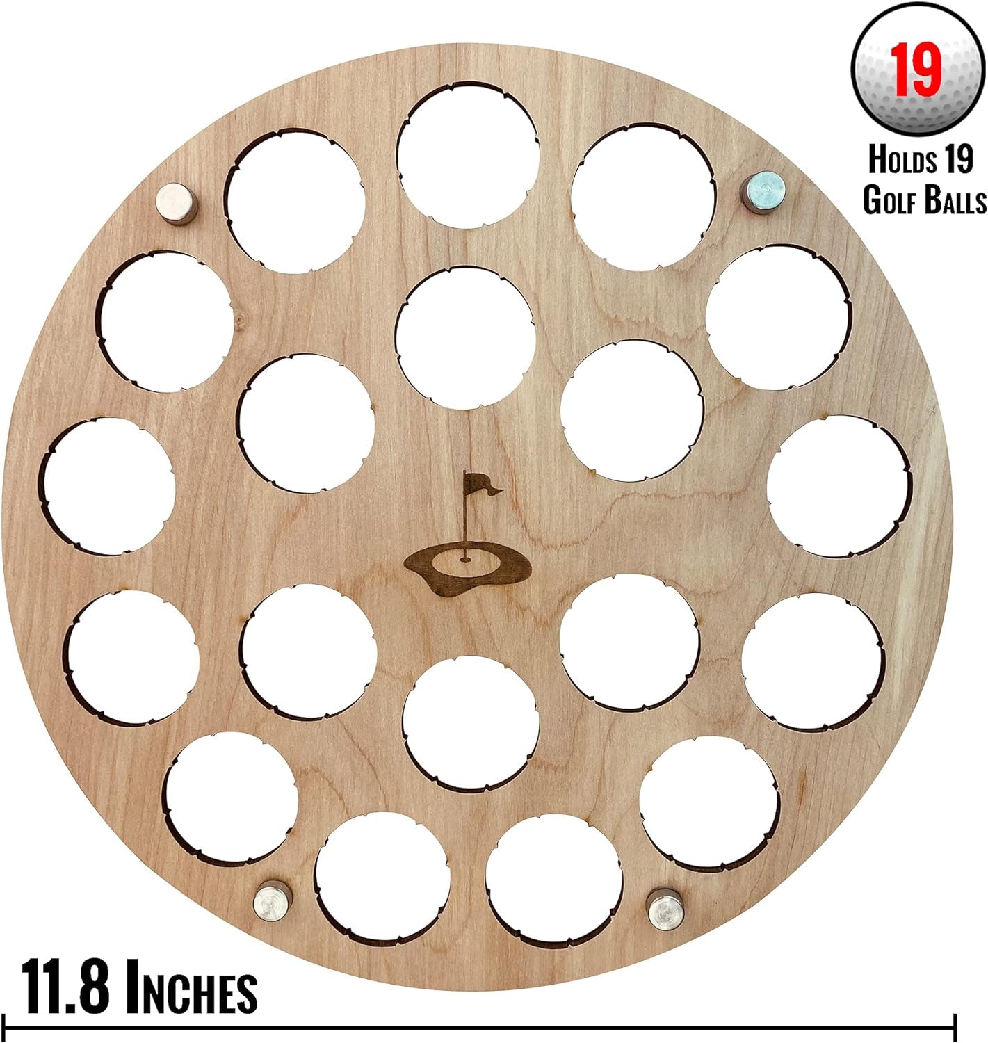 Golf Ball Display Holder Collector’S Case Holds 19 Golf Balls Wall Mount Decor